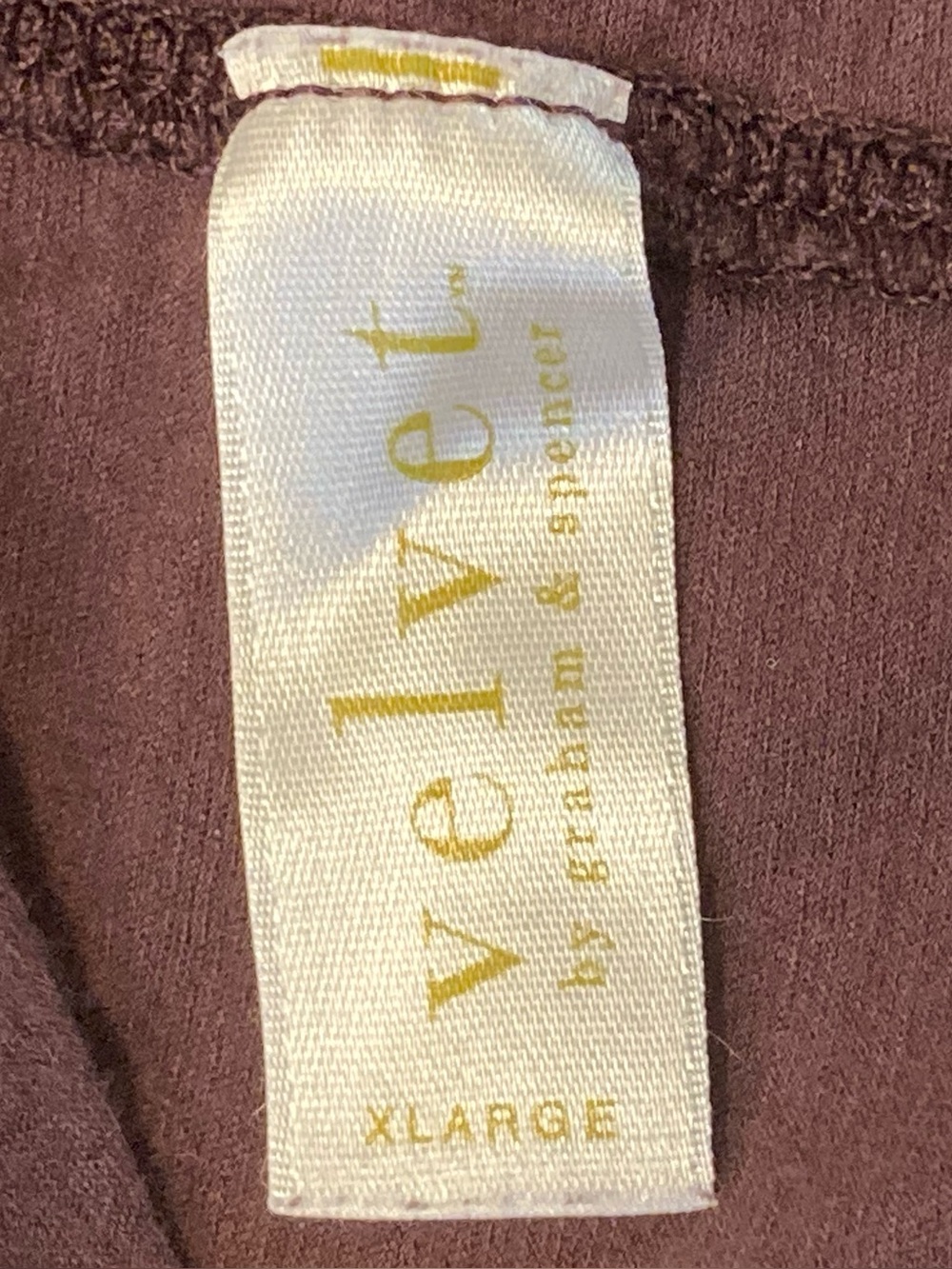 Velvet 🟣 by Graham & Spencer Size XL Wrap Top in Brown - Picture 5 of 8